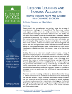 The Aspen Institute Future of Work Initiative calls for the establishment of a lifelong learning and training account.