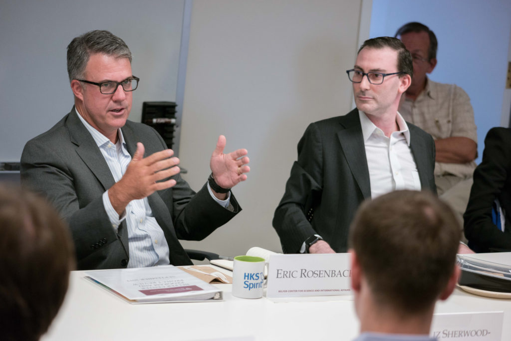 Cybersecurity expert Eric Rosenbach spoke about working at the Pentagon.