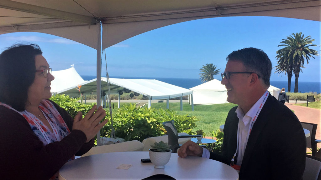 WorkingNation's Ramona Schindelheim with Eric Rosenbach.