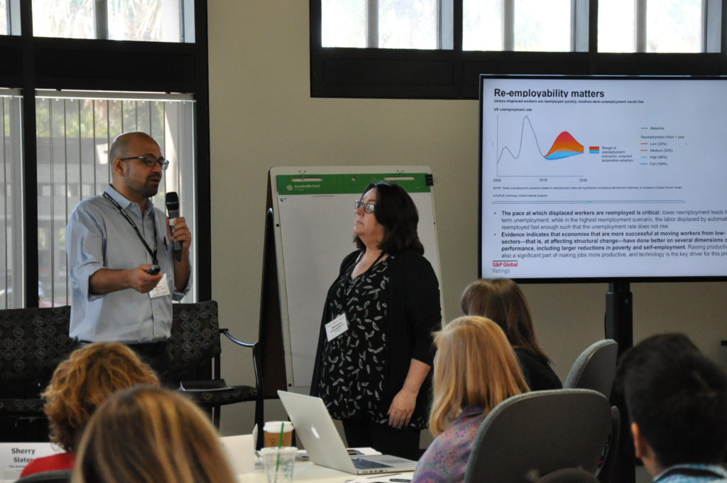 Panday talked about the current state of the economy and the future of work.