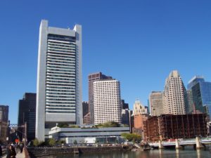 Federal Reserve building in Boston exterior