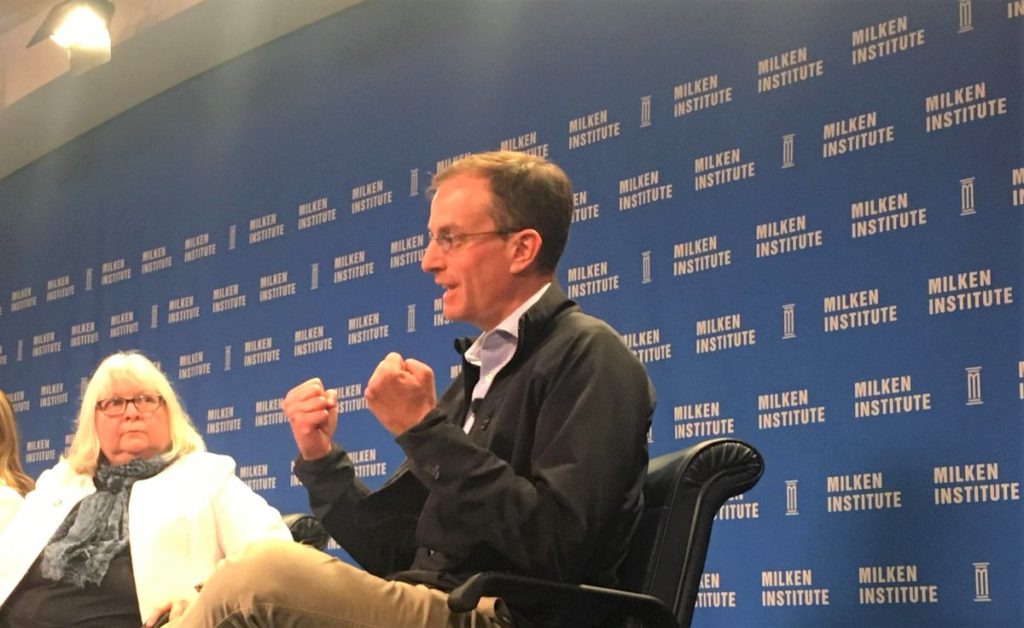 University Ventures' Ryan Craig at the business led education town hall hosted by Milken Institute.