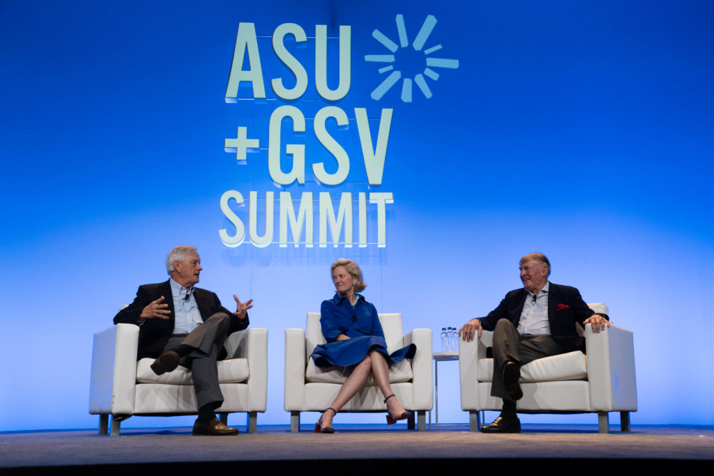 Deborah Quazzo on stage at ASU+GSV Summit