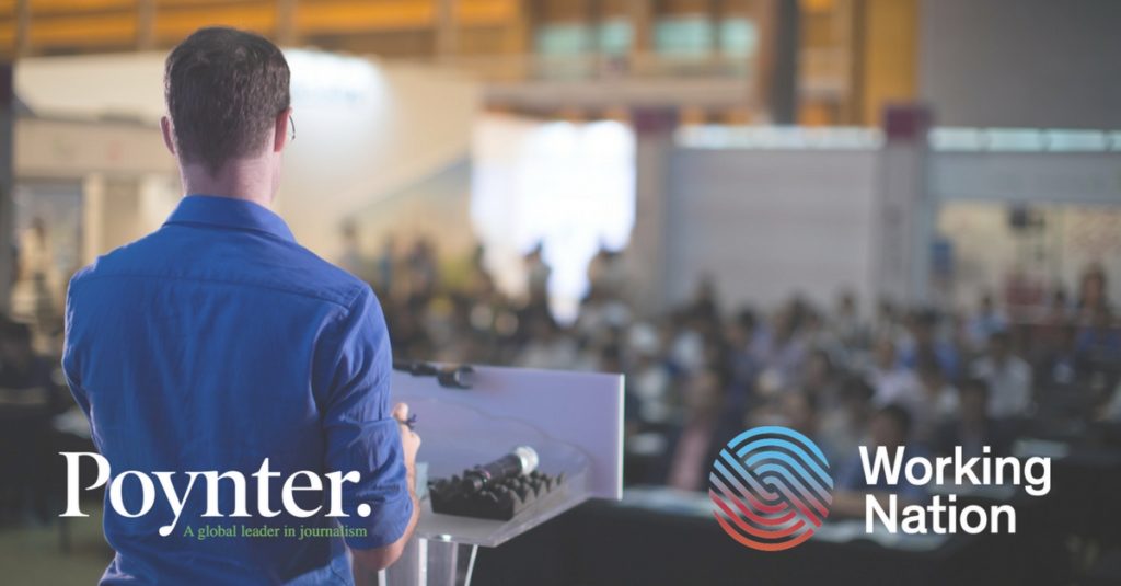 The Poynter Institute and WorkingNation have partnered for two workshops for journalists about the future of work and addressing equity gaps in higher education.