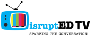 The logo for DisruptED TV, an online broadcaster which is focused on changing our educational system.