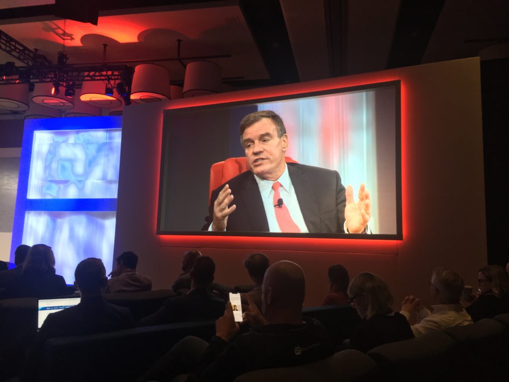 Sen. Mark Warner at CodeCon 2018.