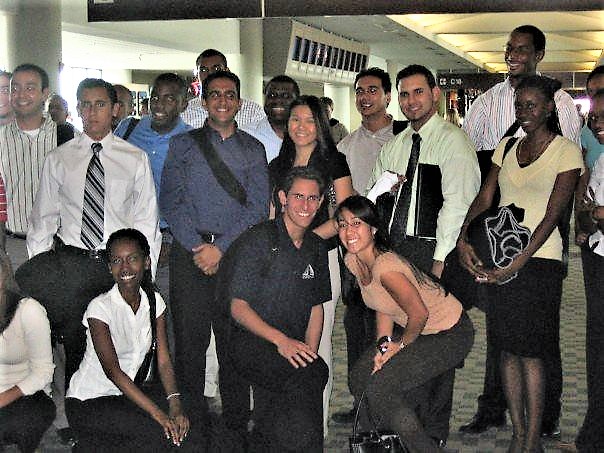 Charelle Lans with INROADS interns during the Leadership Development Institute in 2007.