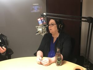 Ramona Schindelheim during podcast