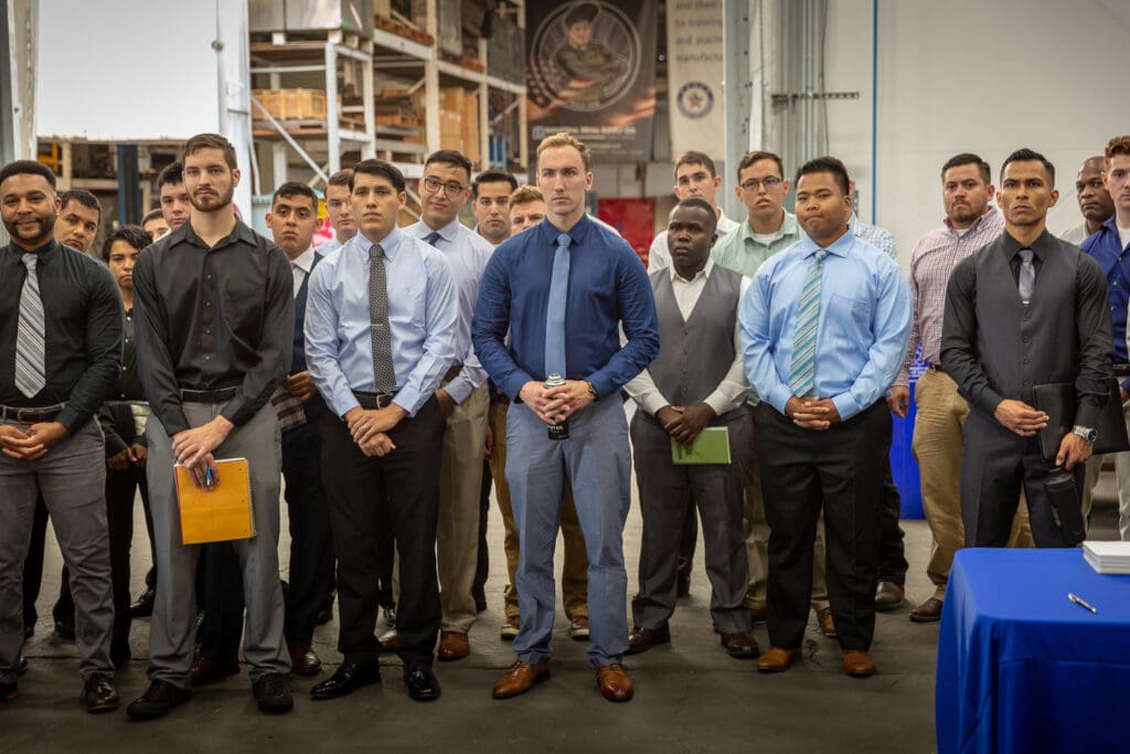 WFW students meet for the job fair.