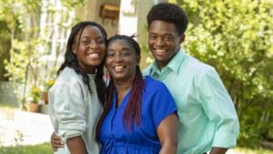 Climb Wyoming graduate Josetta Gabbidon and children