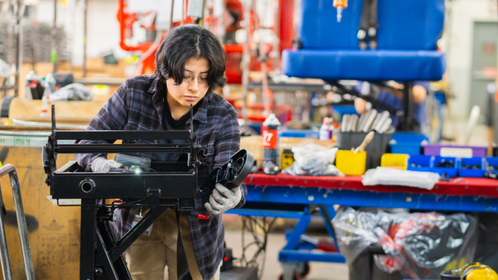 Samar Hernandez, assembler, Freedman Seating Company.