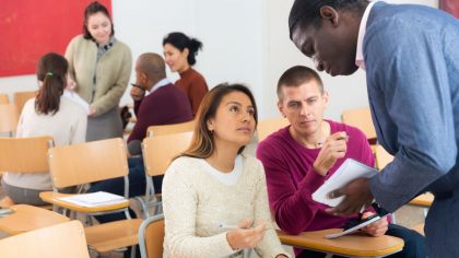 Adult learners at community college