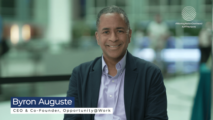 Byron Auguste of Opportunity@Work on the impact of AI on workers