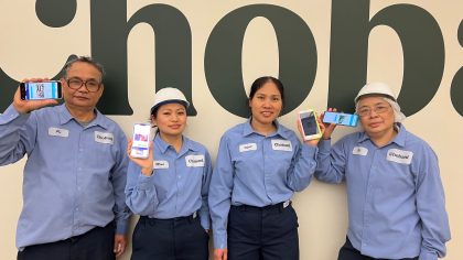 Chobani employees use the EnGen app (Photo: Chobani)