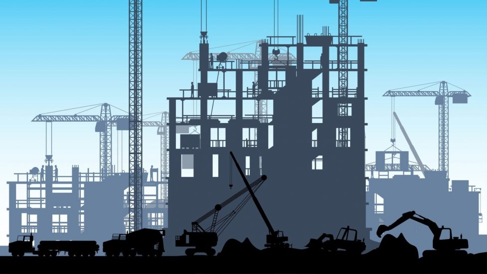 Illustration of a construction site