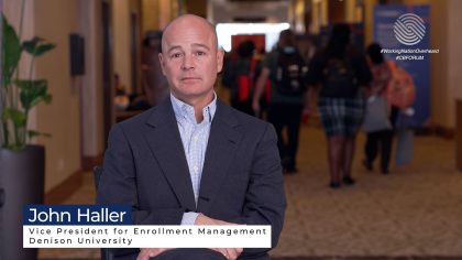 John Haller, Denison College, spoke to WorkingNation at College Board Forum on the immense value of a liberal arts education
