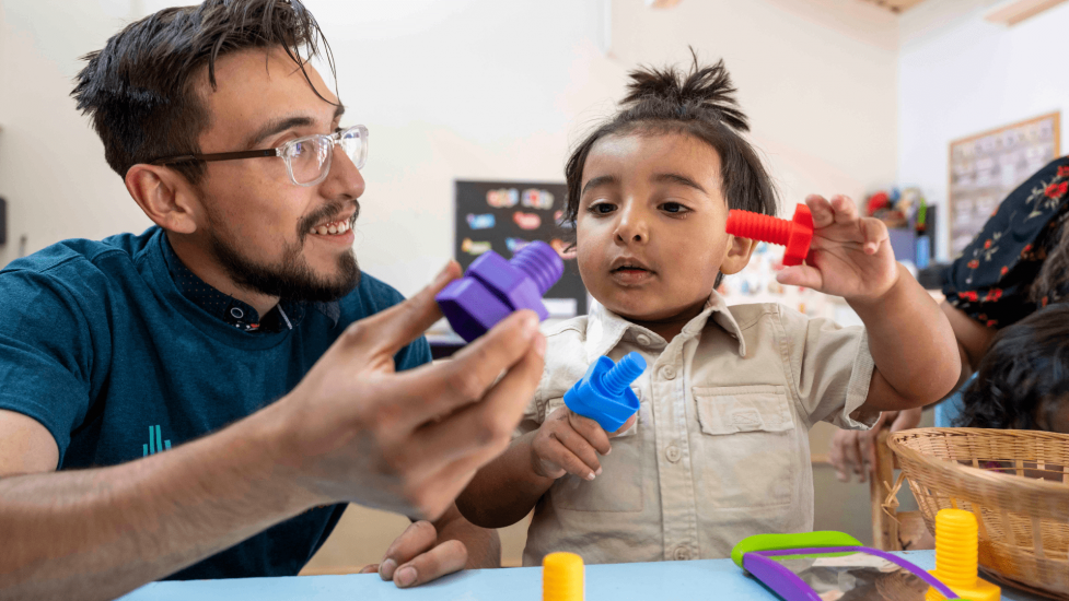 Student Parent with his child