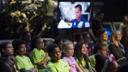 Astronaut Serena Auñon-Chancellor  at Air and Space Museum