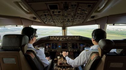 PILOTS IN THE COCKPIT