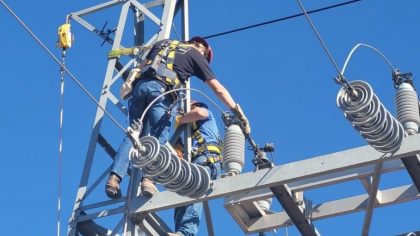 Training on powerline construction