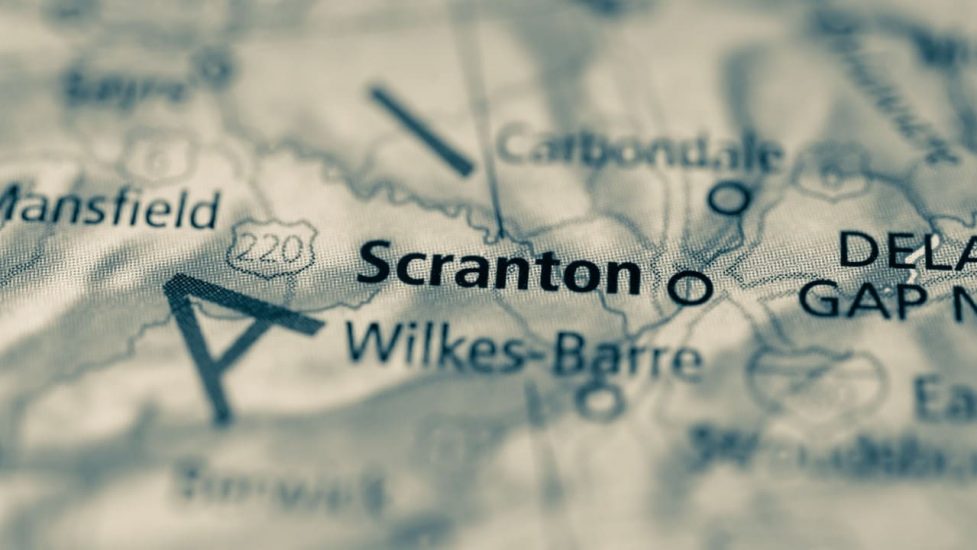 SCRANTON PA MAP