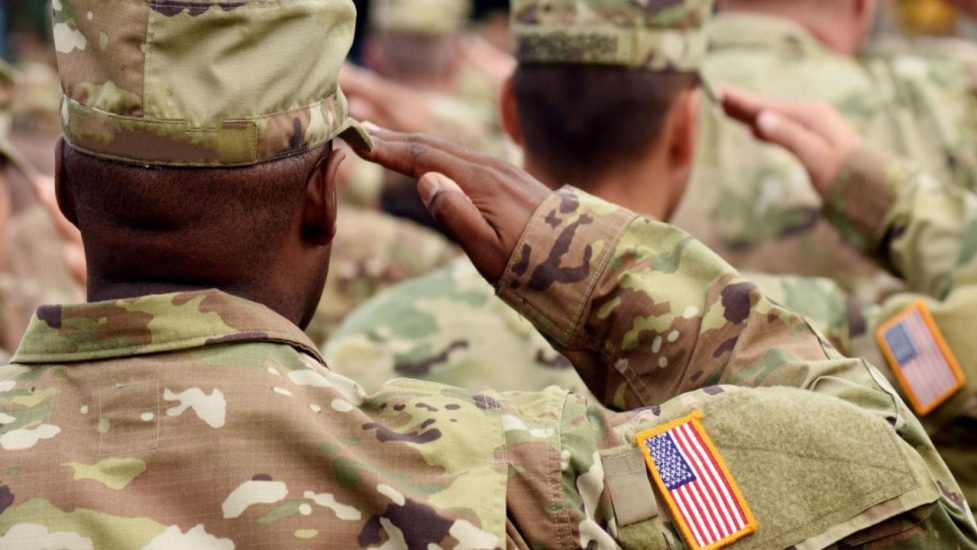 SOLDIERS SALUTING