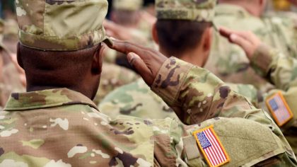 SOLDIERS SALUTING