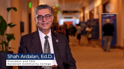 Shah Ardalan, Randolph Community College, joins WorkingNation at College Board Forum to discuss high school juniors and seniors in paid apprenticeships in in-demand industries