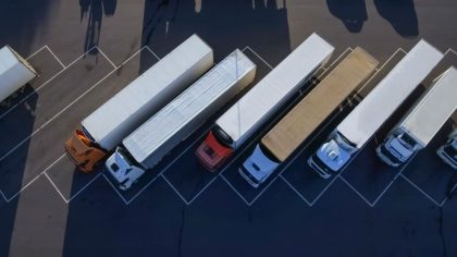 TRUCKS AERIAL VIEW