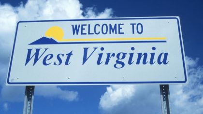 WEST VIRGINIA WELCOME SIGN