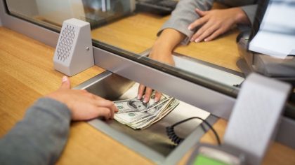 bank teller transaction