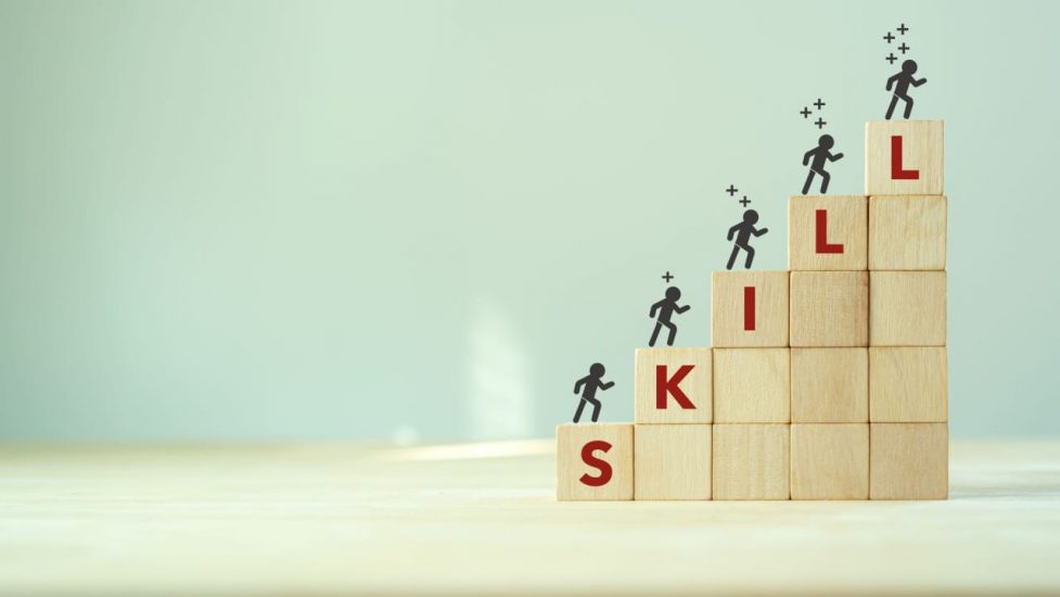 blocks - illustrate upskilling
