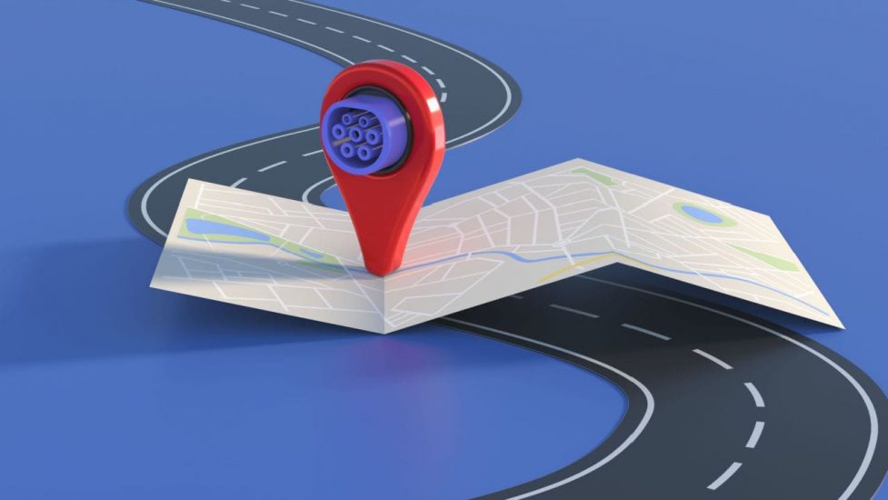 highway EV charging map
