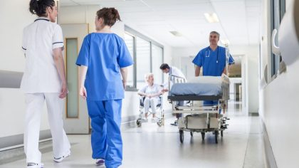 nurses in hallway